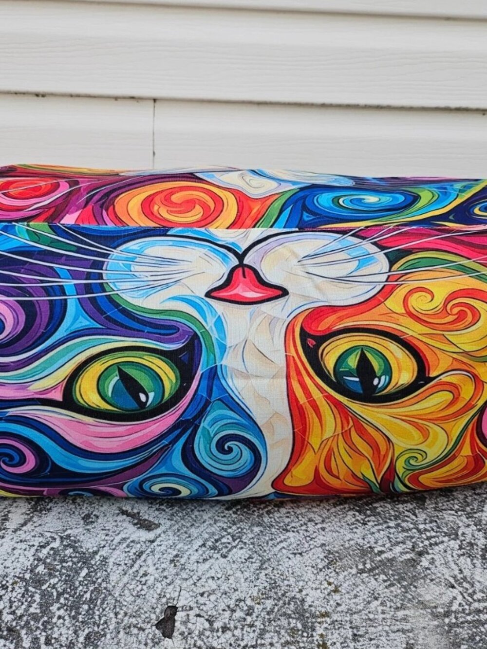 Duffle Bag Cat Print Multi Color Very Light Weight Gym Travel Bag Unbranded - Picture 8 of 11